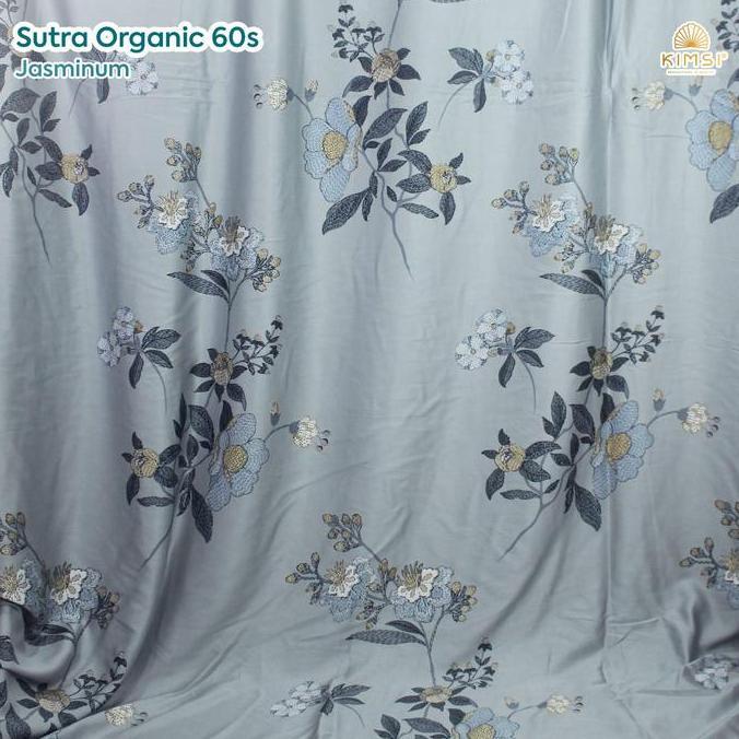 Nahen- Kain Ecer Grosir Meteran Sutera Tencel Organic 60S Motif Bahan Kemeja Baju Anak Sarung Mukena