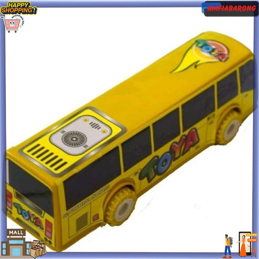 Bibu Id (Serba Murah) Cod Mainan Edukasi Anak Mainan Anak Mobil Pullback Bus Tayo Toya Panjang 19Cm/