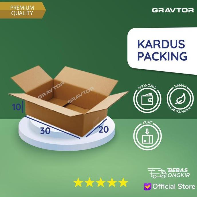 Box | Kotak | Dus | Kardus Polos Packing 30x20x10 (BUKAN Kardus Bekas)