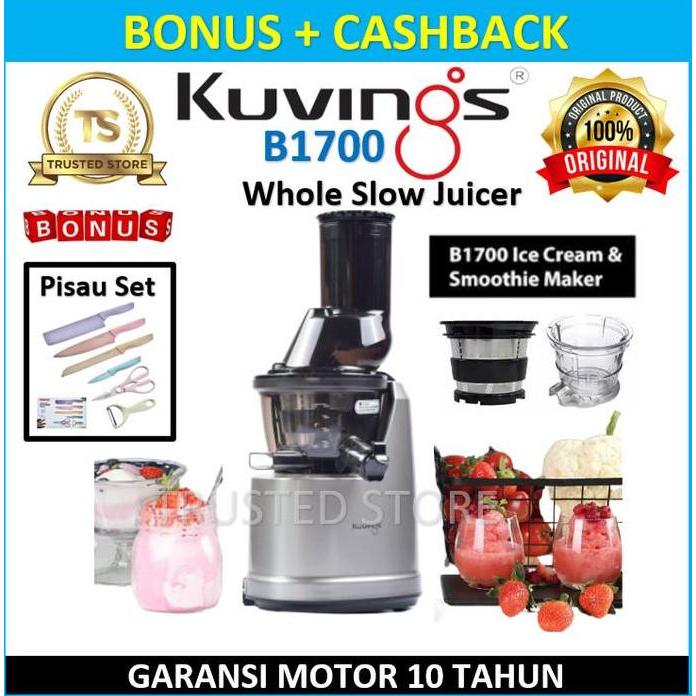 Slow Juicer Kuvings B1700 Kuving B 1700 Dark Silver