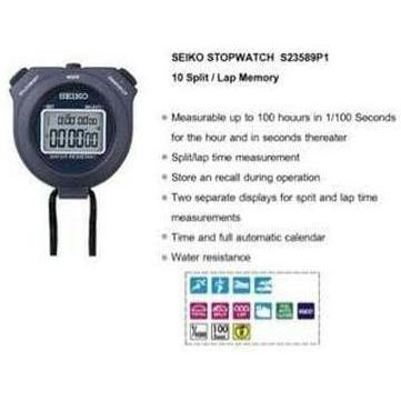 Stopwatch Seiko S23589 Original 10 Lap Memory - Stop Watch Seiko HS