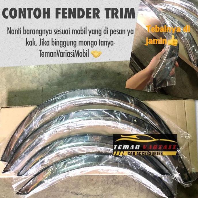 List Lis Atas Ban Fender Trim Mobil Daihatsu Taruna Short Stainless Premium