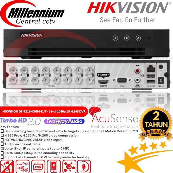 DVR HIKVISION 16 CHANNEL 2MP DS-7216HGHI-M1