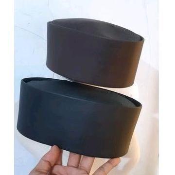 Peci Kopiah Kulit Asli Peci Songkok Warna Hitam Putih Cokelat Merah Promo
