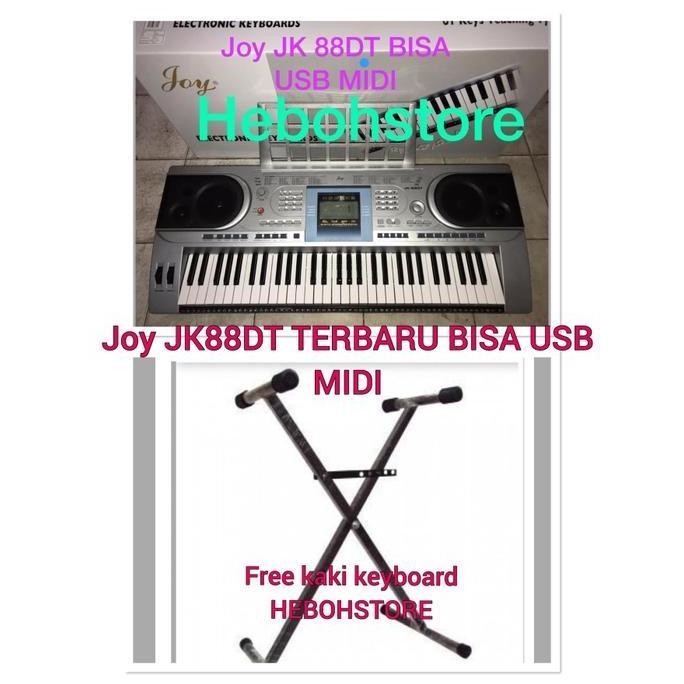 Keyboard Piano JOY JK 88DT JK-88DT USB MIDI FLASHDISK +KAKI KEYBOARD
