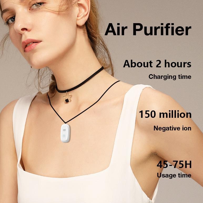 NEW JAMAY M8 Air Purifier Personal Ionizer Portable Purifier Kalung Necklace Ion Negatif