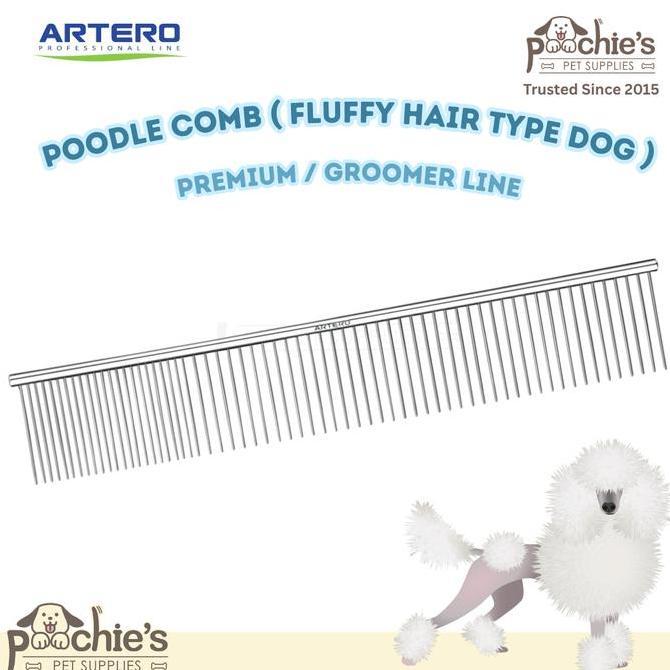 NEW [Poochies Supplies] Sisir Anjing - Sisir Poodle - Artero - POODLE COMB ( Volume Comb ) Premium &