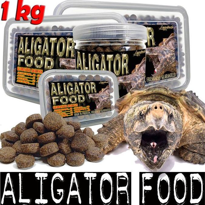 TERBARU - 1KG ALIGATOR FOOD PAKAN PELET PELLET MAKANAN  KURA AIR CST COMMON SNAPPING TURTLE REPTILE 