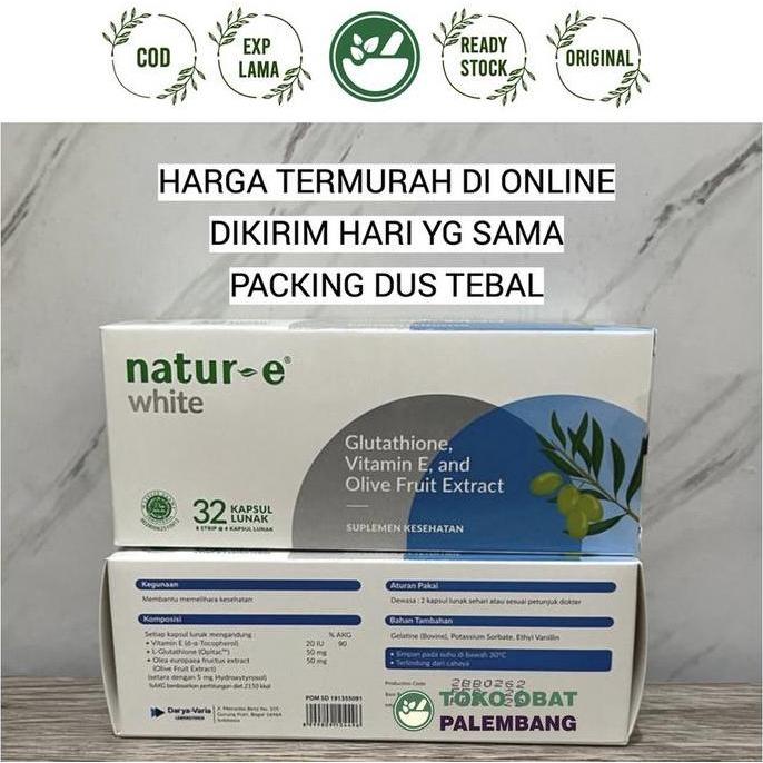 Higher- Natur E White 32Kapsul Natur-E White 32Kapsul Nature Glutathione Vit E