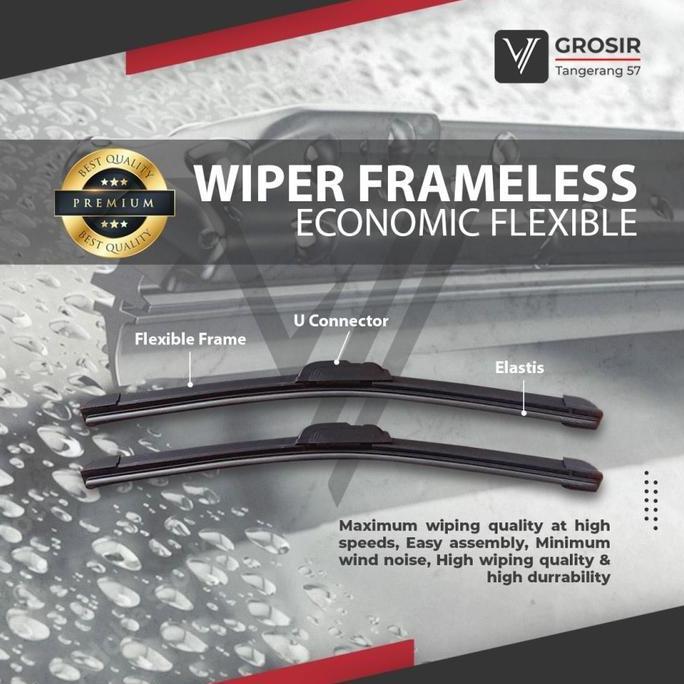 Wiper Hyundai H1 H 1 Frameless / Wiper Hyundai H1 H1 2 Pcs