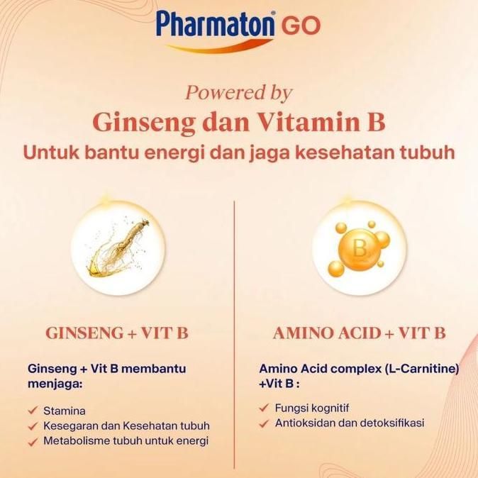 Higher- Pharmaton Go 6 Kaplet Kesehatan Tubuh Multivitamin Mineral Formula Multivitamins Parmaton Vi