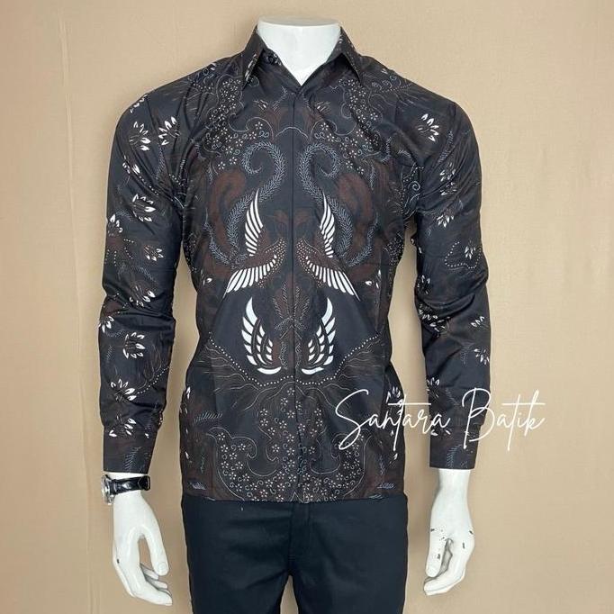 BELI kemeja batik pria motif sawunggaling BELI