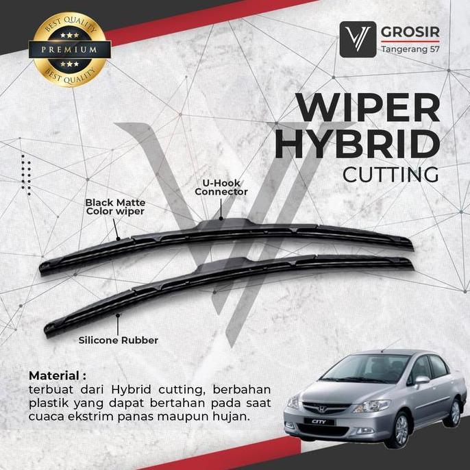 Wiper Hybrid Honda City Gd8 2003-2008 Hybrid 2 Pcs