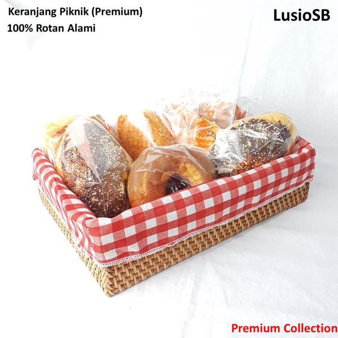 NEW KERANJANG PIKNIK / KERANJANG SERBAGUNA / KERANJANG ROTI /PICNIC BASKET ORI