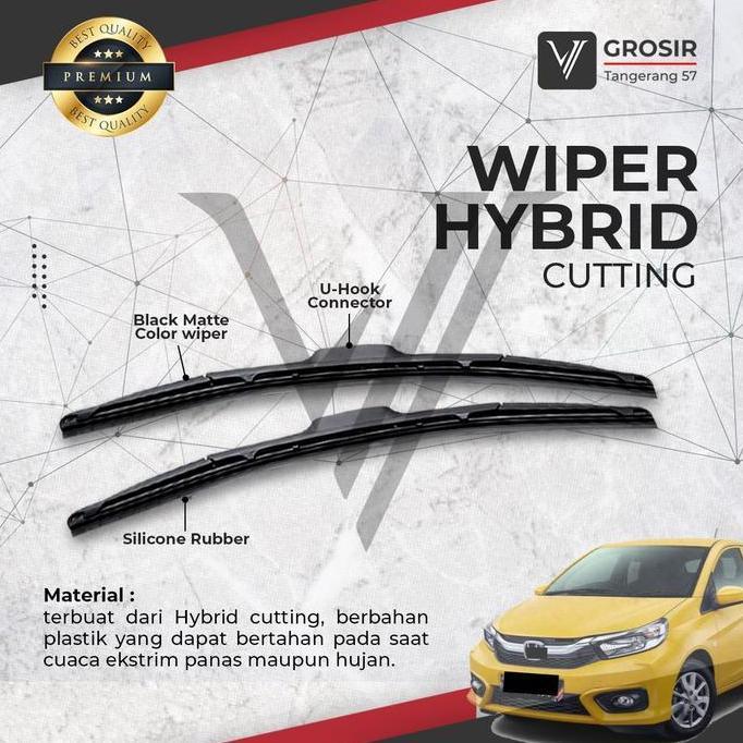 Wiper Mobil Brio Hybrid Eco / Wiper Honda Brio Hybrid 2 Pcs