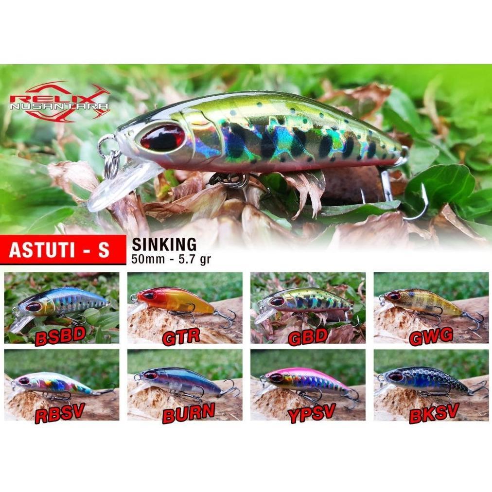 Umpan Pancing Minnow Astuti Minnow Relix Nusantara Lure Relix Sinking