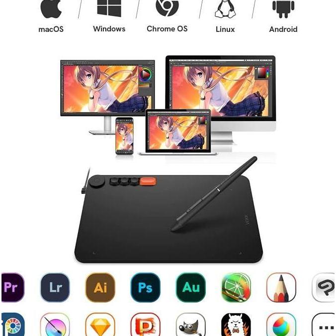 Radejarrr - Veikk Voila L Vo1060 Drawing Pen Tablet Keycaps Alt A30 A50 Vk1060 Pro