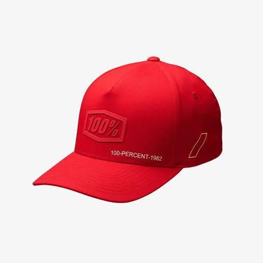 Hat 100% Shadow Flexfit Red / Original Flexfit ride100percent merchandise