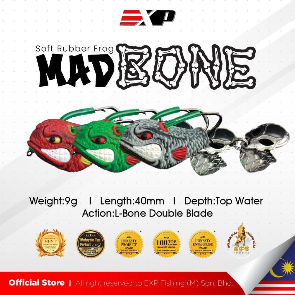 EXP MADBONE Frog soft Frog umpan casting umpan gabus kodok tiruan umpan tiruan karet asli thailand
