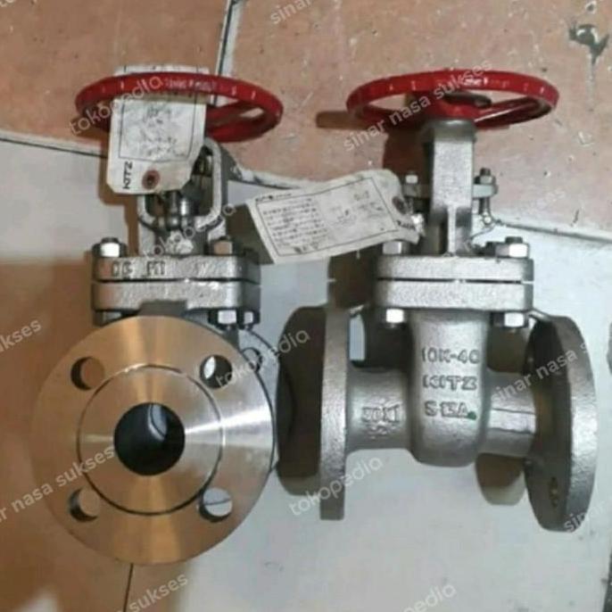 Ready Gate Valve KITZ JIS 10K SS 304 Flange 1" inch / ORI KITZ
