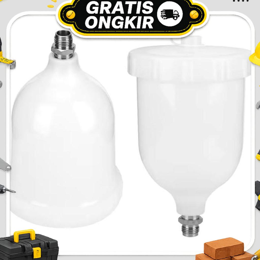 Tabung Cat Spray Gun Pot 600Ml Devilbiss Gti Tekna Pro Pri Flg