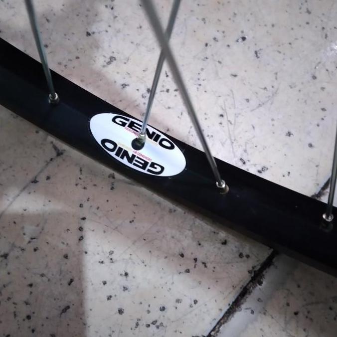 velg rims wheelset 24 inch murni genio alloy hitam 36H sepeda mtb mini