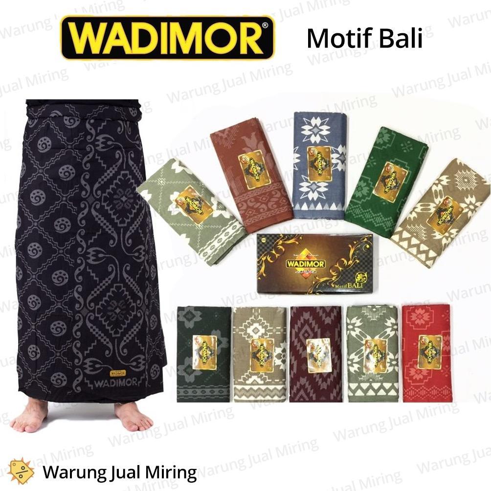 EXCLUSIVE Sarung WADIMOR Motif Bali Pria Kain Tenun Samping Songket Batik Tradisional Premium Dewasa