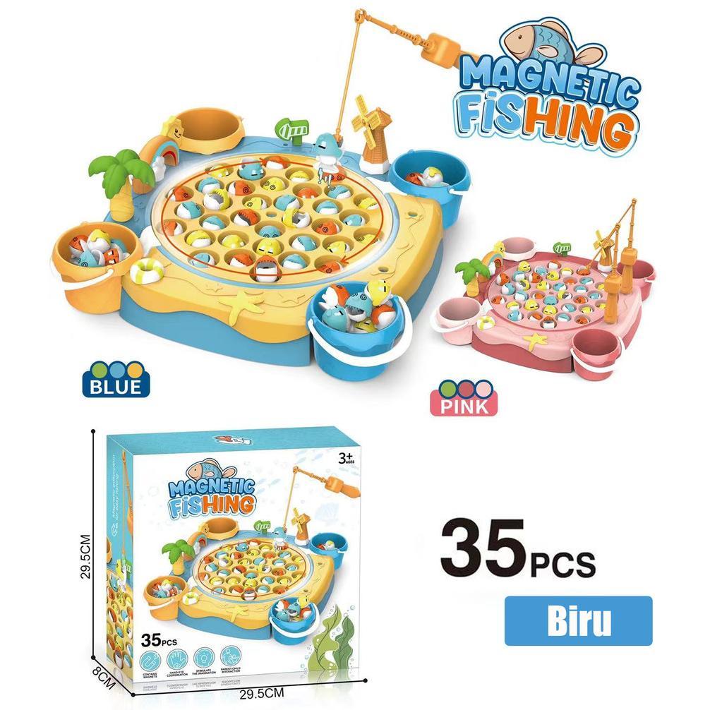 Mainan Pancing Ikan Mainan Perempuan Pancing Anak Anak Lengkap Pancingan Ikan Set Lengkap Mainan Rea