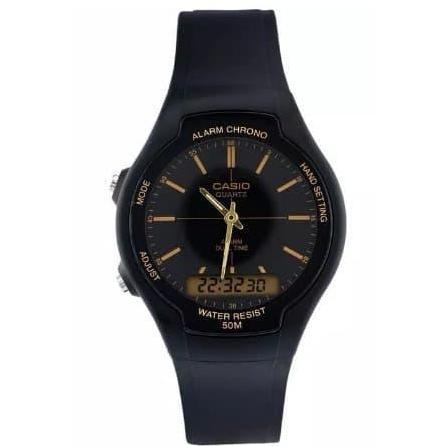 Casio Original Pria AW-90H-9EVDF Rubber Strap