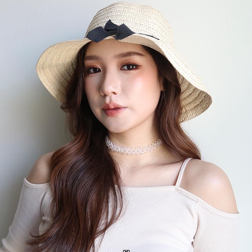 Topi Pantai Jerami | Topi Pantai Anyaman Wanita Bahan Rotan | Anne Hat | Haydeld