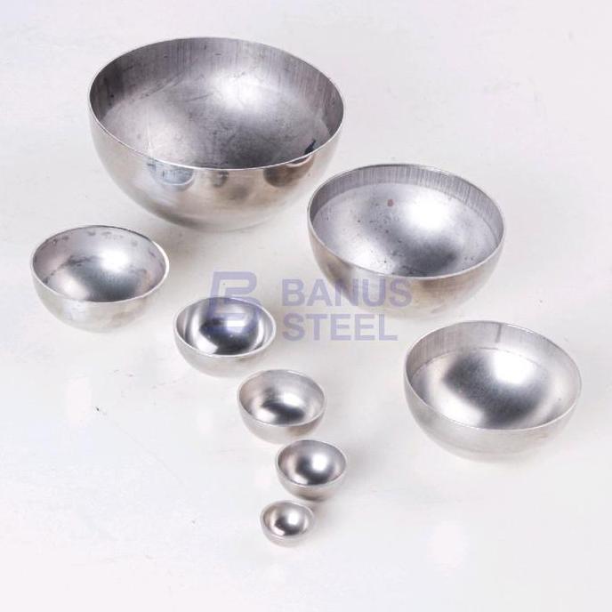 Batok stainless 304 2" inch penutup pipa 304 stainless 5,08 cm