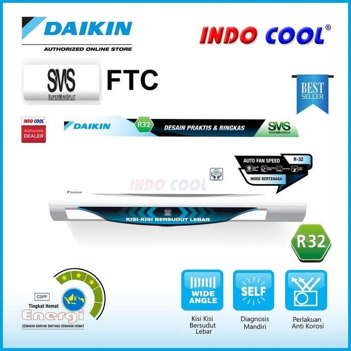 AC DAIKIN STANDART 1,5 PK / 1,5PK FTC35NV (Thailand)