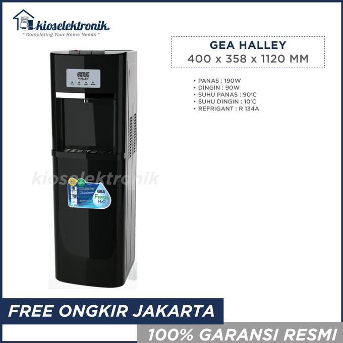 GEA Halley Dispenser Galon Bawah - Dispenser Bottom Load GEA HALLEY