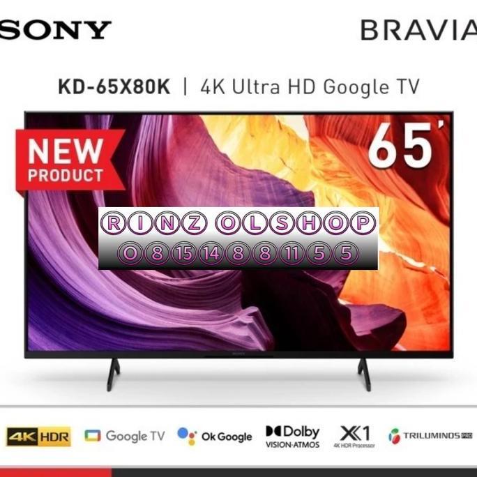 LED TV SONY KD-65X80K SMART GOEGLE ANDROID TV UHD 4K 65X80K