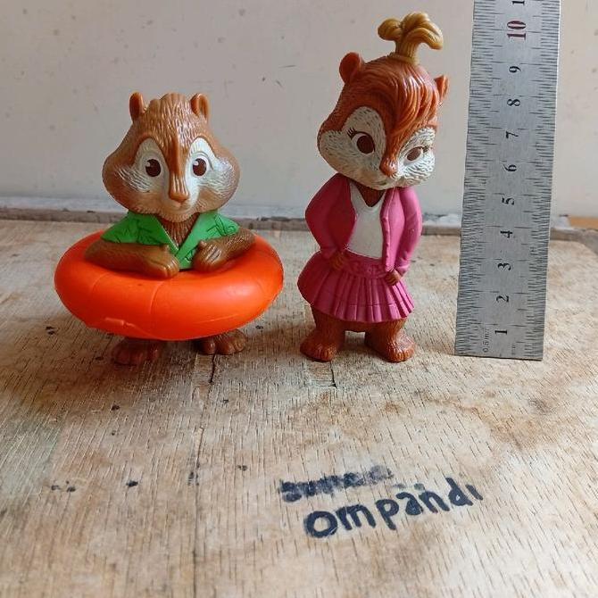 2 PCS FIGURE MCDONALDS ALVIN AND THE CHIPMUNKS CS99