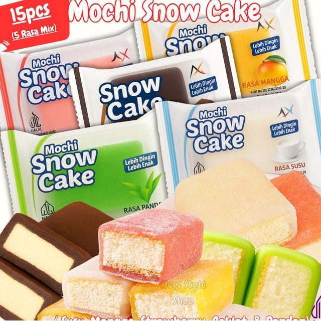 Mochi Snow Cake Beli 141 Gratis Mix Rasa Strawberry Mangga Cokelat Pandan Susu Osmanthus Cake Snow C