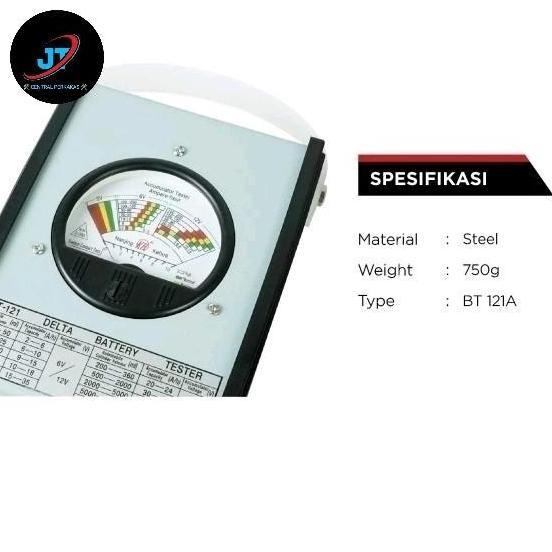 Battery Tester DELTA BT 121A Alat Tes Aki Kapasitas Model BT 121 A untuk Ukur Kapasitas Aki [terbaik