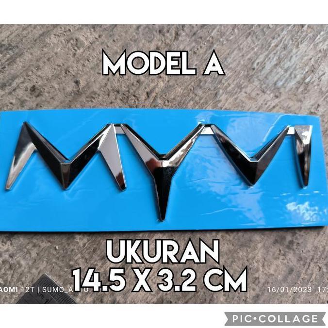 EMBLEM TULISAN MYVI PERODUA MYVI SIRION VERSI MALAYSIA HARGA KHUSUS