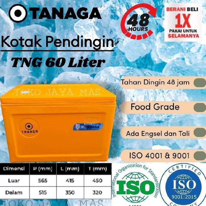 TERBARU - Coolbox Tanaga 60 Liter / Cooler Box / Box Es batu kristal termos ikan segar