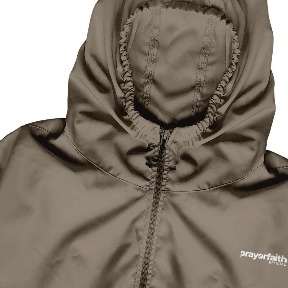 recommended prayerfaith - jacket parasut pria waterproof hoodie jumbo outdoor keren