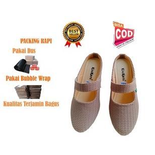 original sepatu selop wanita slip on | sepatu selop flat rajut wanita