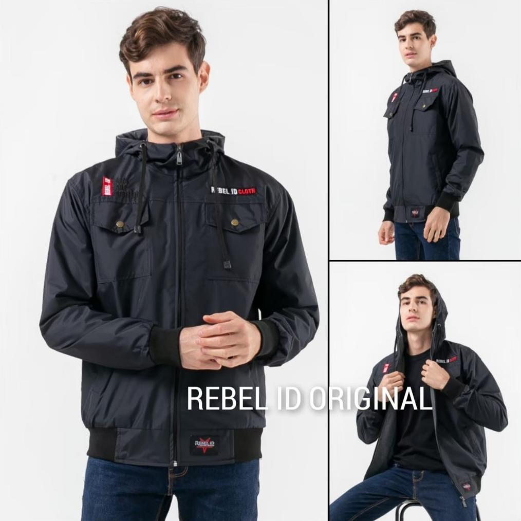 Jaket Pria Anti Air / Elegant Design Of Semi Parka By Rebel Id / Jaket Semi Parka [J3]