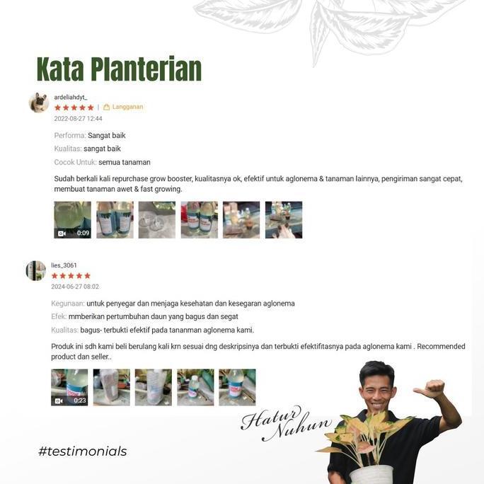 Place- Pupuk Vitamin B1 Tanaman Organik Grow Booster 1 Liter