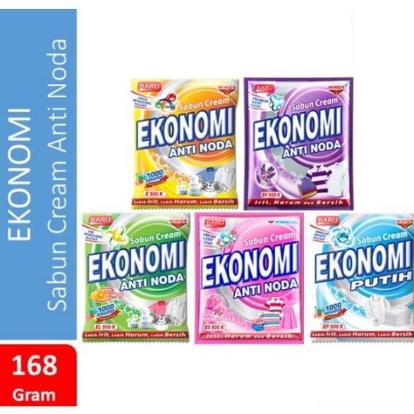 SABUN EKONOMI CREAM ANTI NODA 168gr COLEK WINGS BIRU LEMON SIWAK