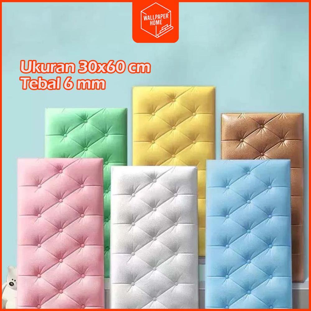garansi wallpaper home foam 3d (30x60 cm tebal 6 mm) headboard bed wall sticker