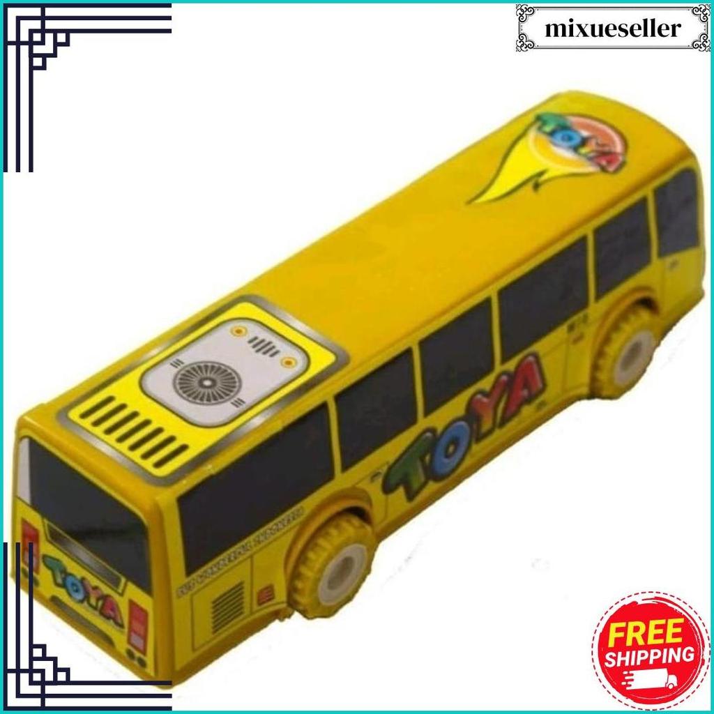 Bibu Id (Serba Murah) Cod Mainan Edukasi Anak Mainan Anak Mobil Pullback Bus Tayo Toya Panjang 19Cm/