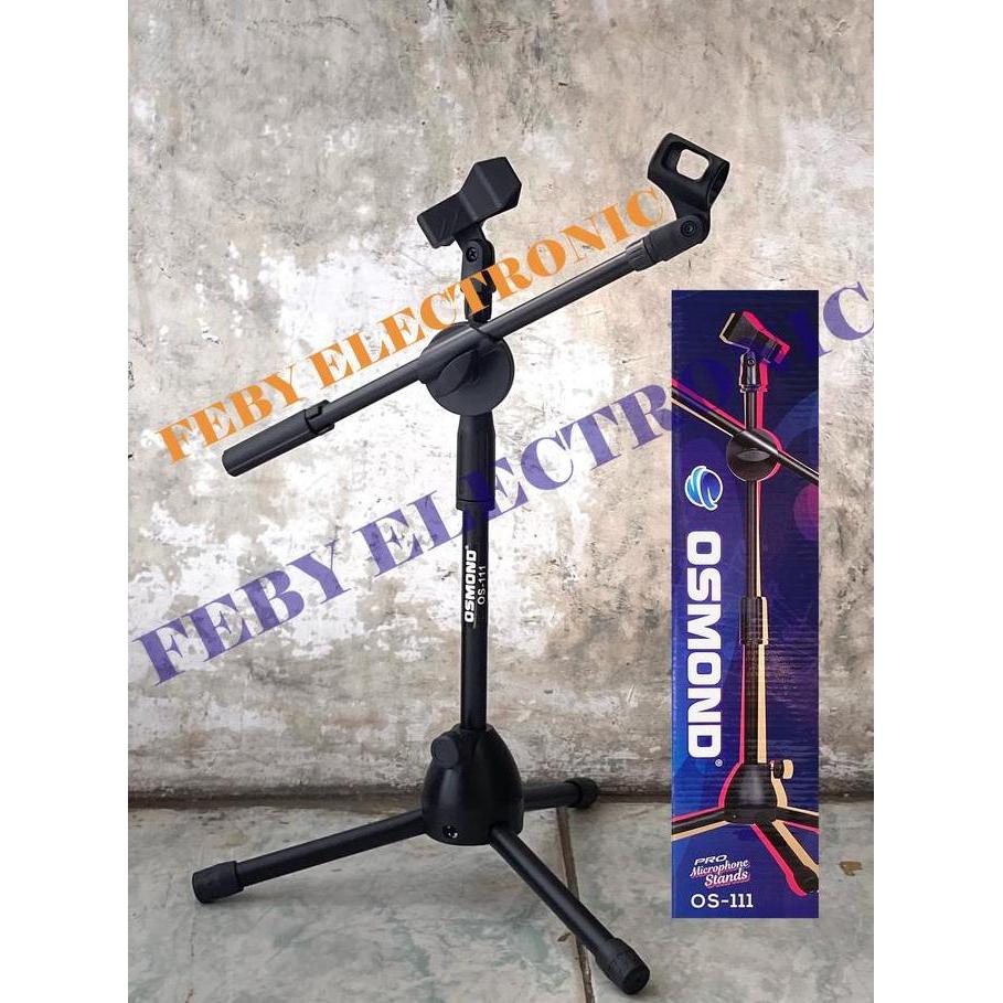 Grosir Stand Mic Pendek Osmond Os-111 Stand Microphone Meja Tripod Mik