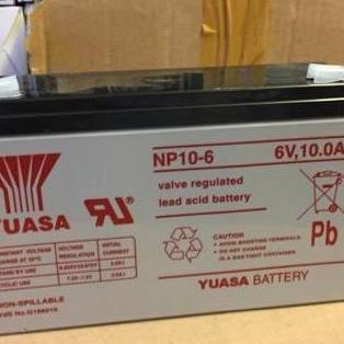 Aki Kering Yuasa NP10-6 Baterai Yuasa 6v 10ah vrla 6 v 10 ah