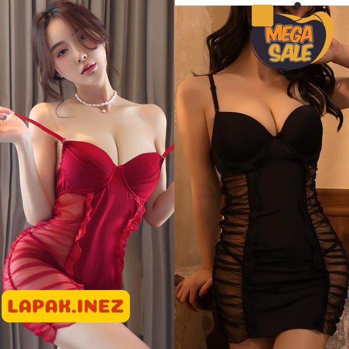 SEXY LINGERIE SET SUSPENDER KETAT ROK MINI LINGERIES DRESS BAJU SEKSI BY INE'Z COLLECTION