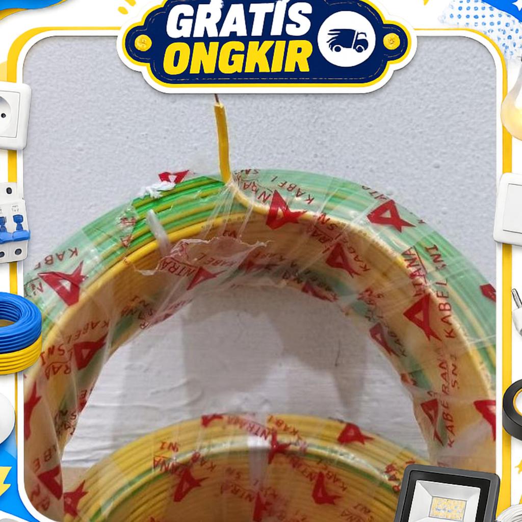 Promo Per Roll Kabel Listrik Nya 1,5Mm / Kabel Listrik Tembaga 50Yard - 1Roll